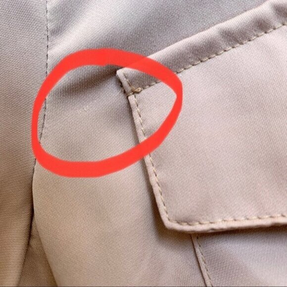 REVOLVE L'Academie Safari Blouse Camel Lace Up Tie Front Satin Size XS - Picture 10 of 14